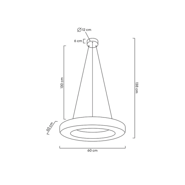 MOOSEE lampa wisząca ALLISIA 60 złota